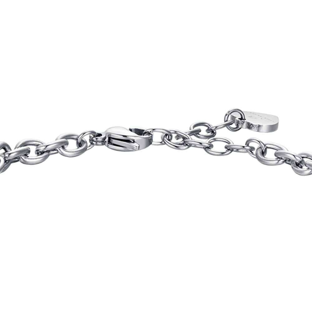 STAHL FRAU ARMBAND STERNZEICHEN FISCHE PLATTE
