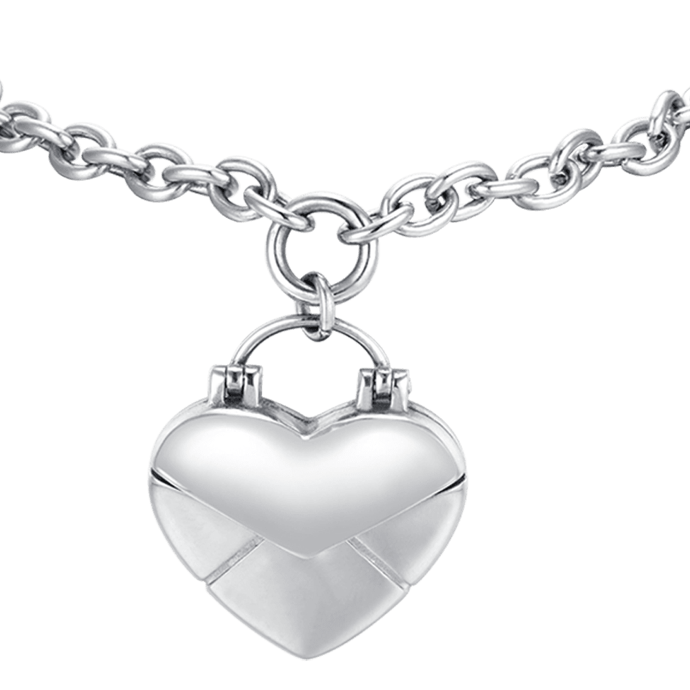 FRAUEN STAHL HERZ BRIEF ARMBAND