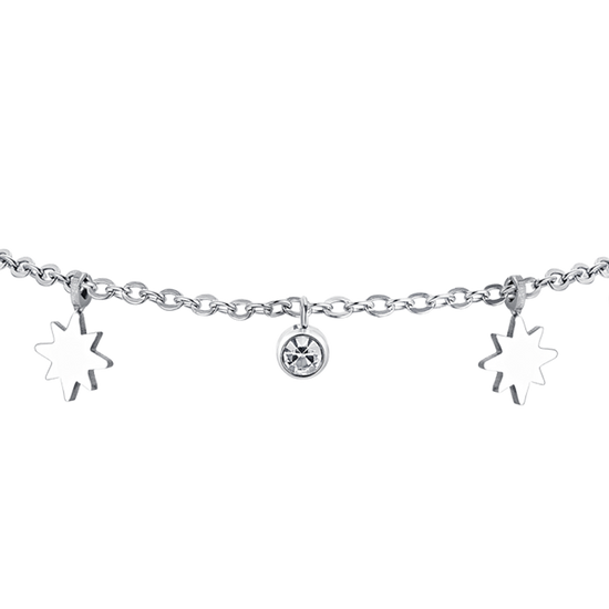 SISSI STERN UND KRISTALLE STAHL DAMENARMBAND