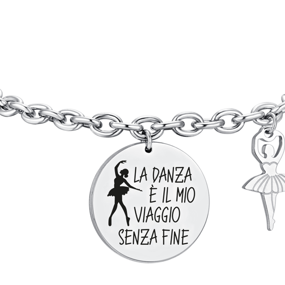 BRACCIALE DONNA IN ACCIAIO BALLERINA Luca Barra