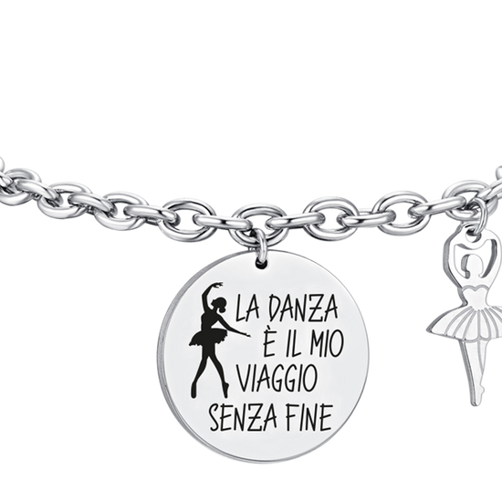 BRACCIALE DONNA IN ACCIAIO BALLERINA Luca Barra