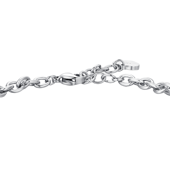 DAMENARMBAND AUS STAHL MIT ENGELSANHÄNGER