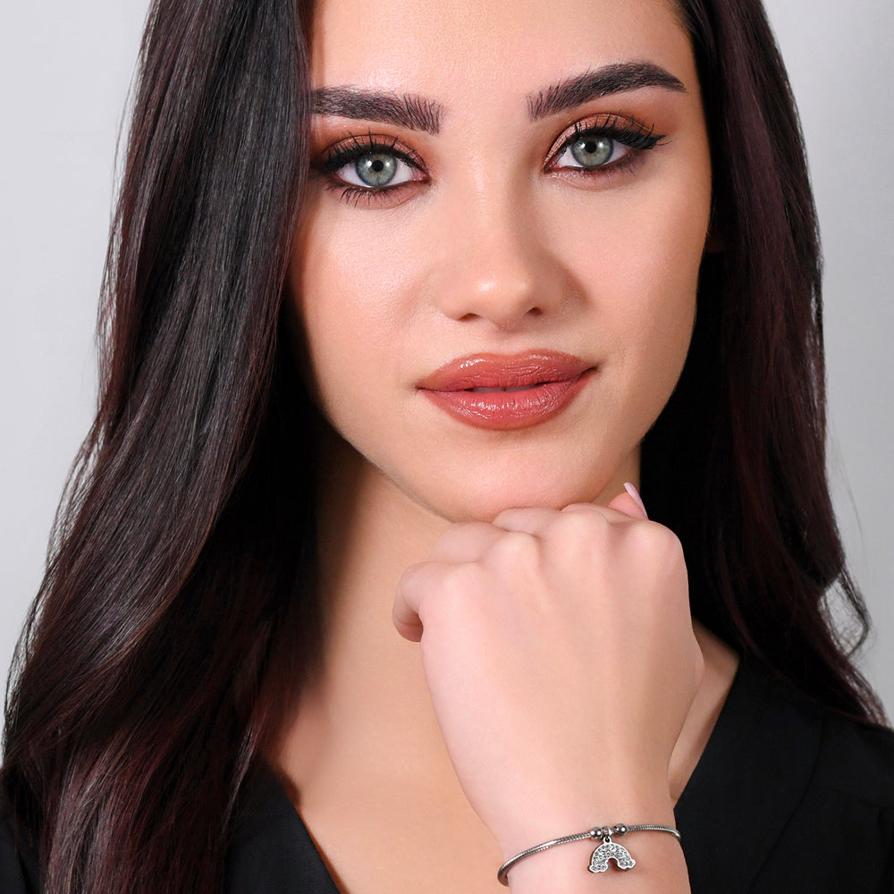 REGENBOGEN STAHL DAMENARMBAND