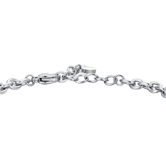 VIERBLÄTTRIGES KLEEBLATT, DREHBARES STAHLARMBAND FÜR DAMEN