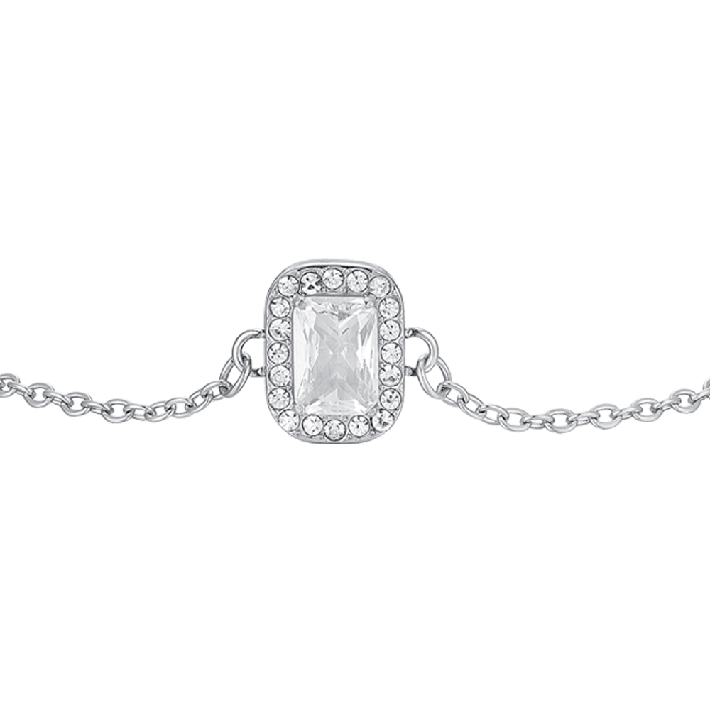 BRACCIALE DONNA IN ACCIAIO CRISTALLI E ZIRCONE