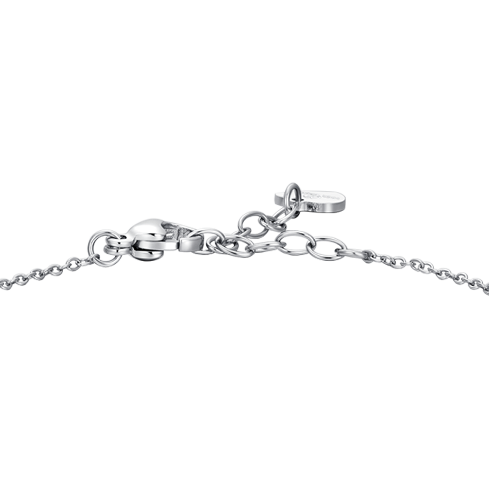 DAMENARMBAND AUS STAHL MIT STERN UND WEISSEN KRISTALLEN