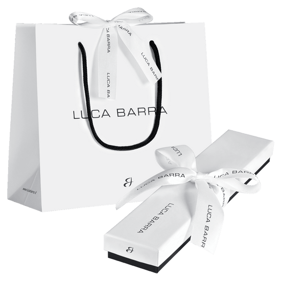 BRACCIALE DONNA IN ACCIAIO  CON CRISTALLO BIANCO