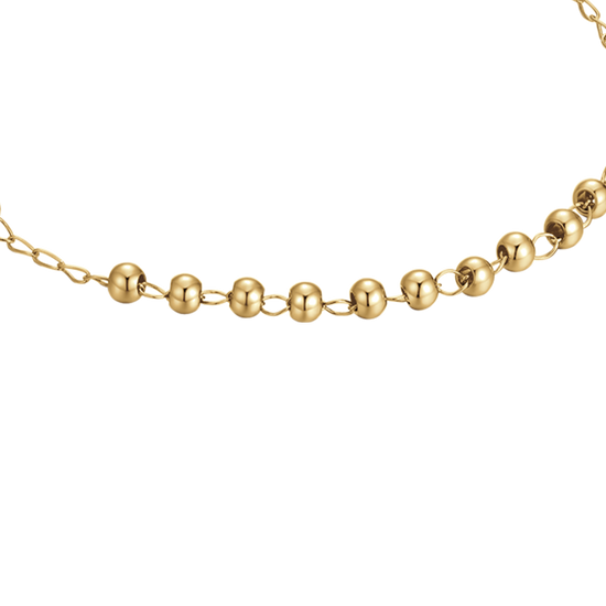 BRACCIALE DONNA ROSARIO IN ACCIAIO IP GOLD