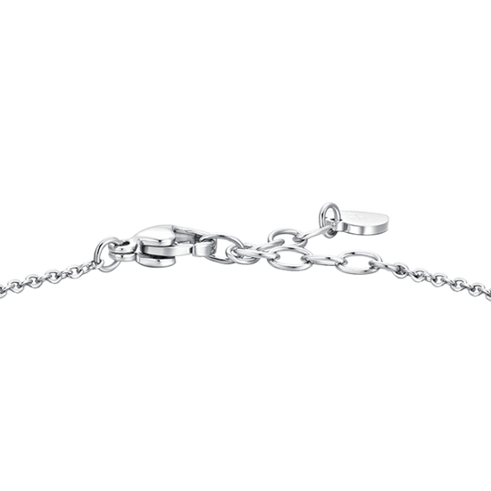 BRACCIALE DONNA IN ACCIAIO CON ZIRCONI VERDE E BIANCHI