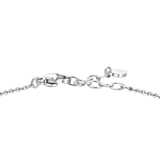 BRACCIALE DONNA IN ACCIAIO CON ZIRCONI BLU E BIANCHI