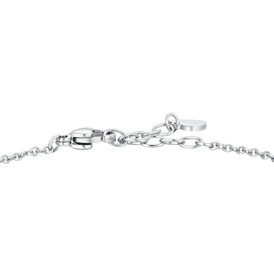 BRACCIALE DONNA IN ACCIAIO CON ZIRCONI ROSA