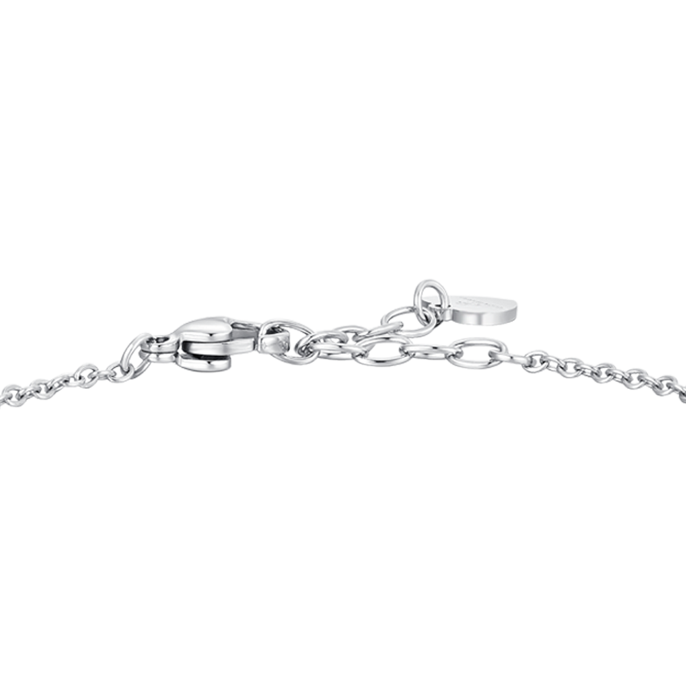 BRACCIALE DONNA IN ACCIAIO CON ZIRCONI BLU