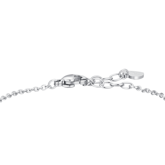 BRACCIALE DONNA IN ACCIAIO, LUNA CON ZIRCONE BIANCO E STELLE