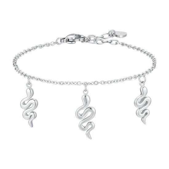 BRACCIALE DONNA IN ACCIAIO CON SERPENTI