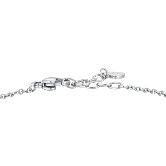 BRACCIALE DONNA IN ACCIAIO CON SOLE E CRISTALLO BIANCO