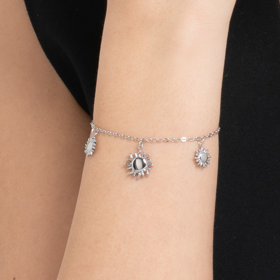 BRACCIALE DONNA IN ACCIAIO CON SOLE
