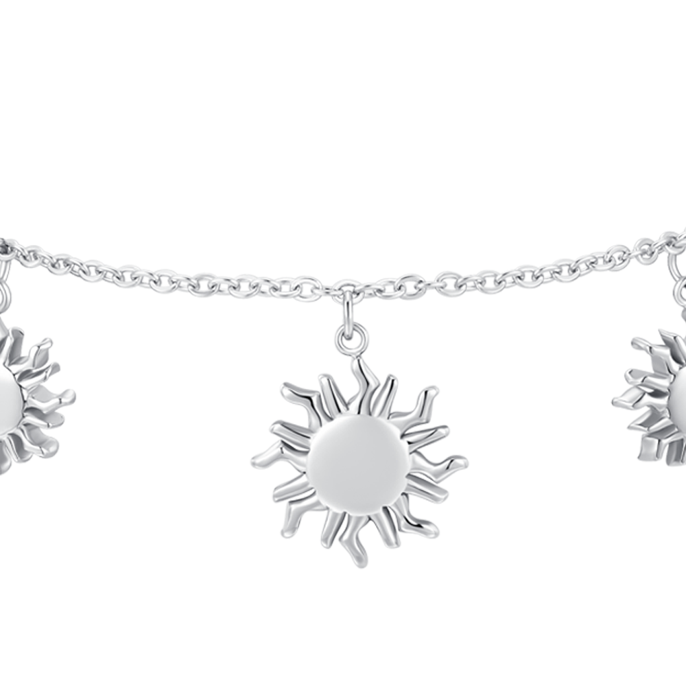 BRACCIALE DONNA IN ACCIAIO CON SOLE