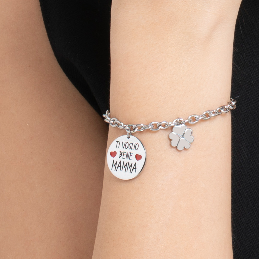 STAHLARMBAND FÜR FRAUEN I LOVE YOU MUM