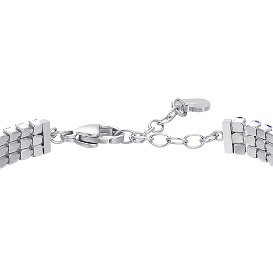 BRACCIALE TENNIS DONNA IN ACCIAIO CON ZIRCONI BLU