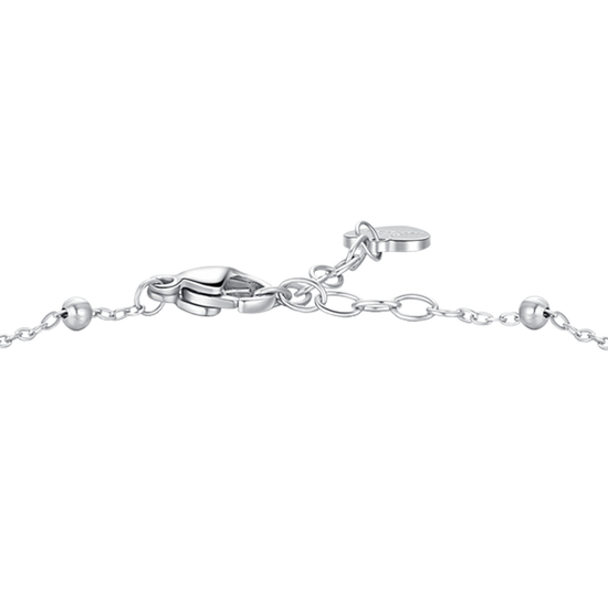 BRACCIALE DONNA IN ACCIAIO CON INFINITO E PUNTI LUCE DI ZIRCONE BIANCO