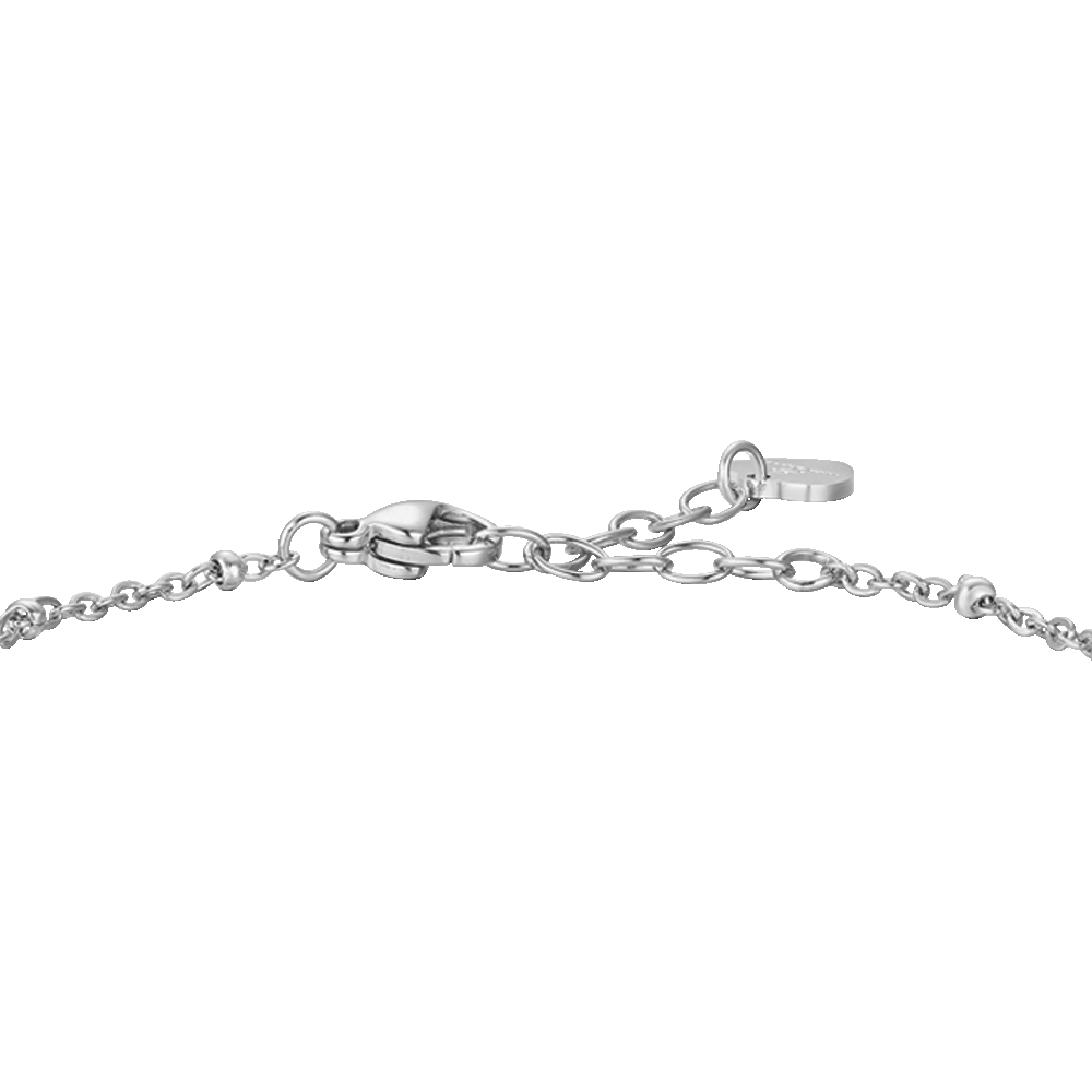 BRACCIALE DONNA IN ACCIAIO CON INFINITO E ZIRCONI BIANCHI