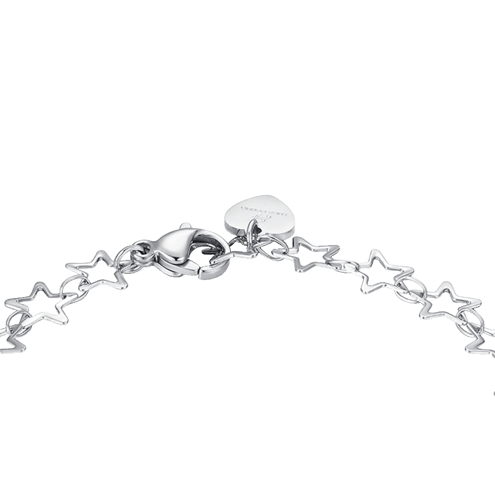 DAMEN STAHLARMBAND MIT STERNEN