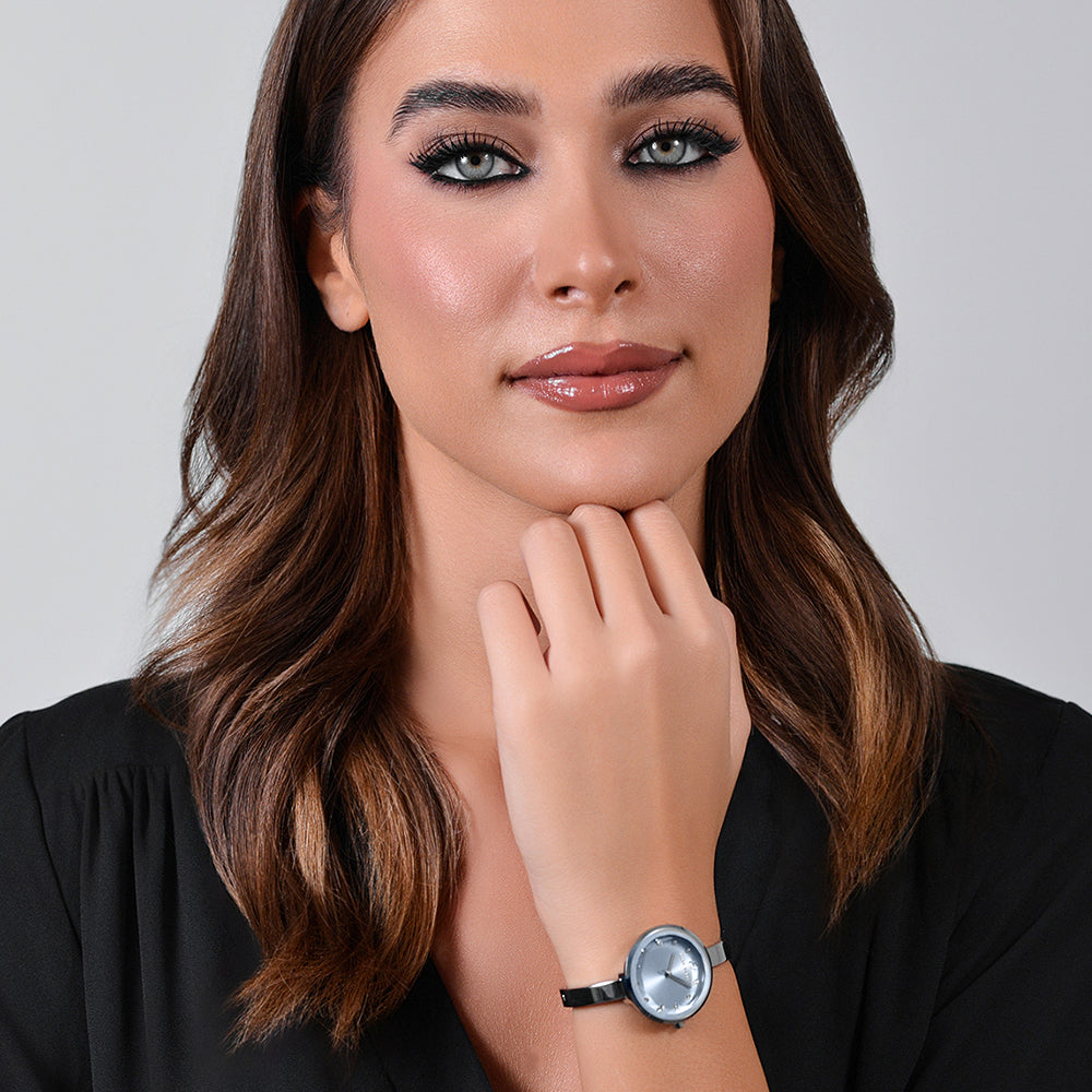 OROLOGIO DONNA IN ACCIAIO QUADRANTE CELESTE