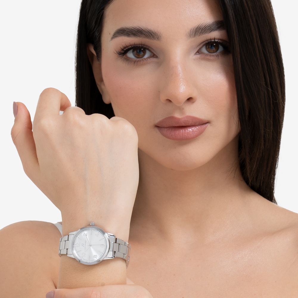 OROLOGIO DONNA IN ACCIAIO CON QUADRANTE BIANCO