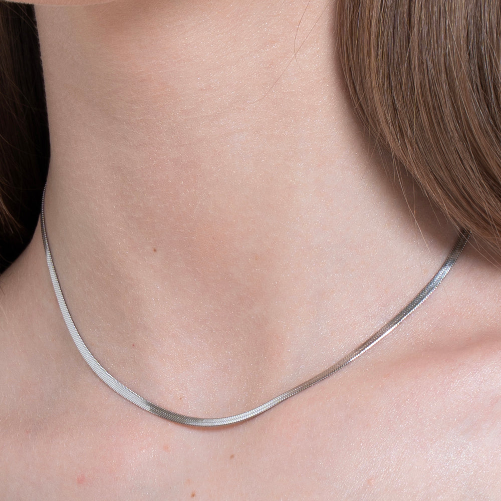 SCHLANGENHALSKETTE AUS STAHL