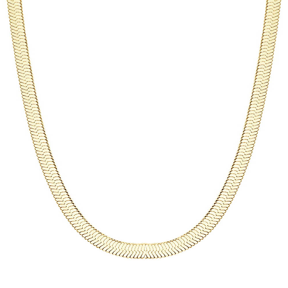 SCHLANGE STAHL IP GOLD HALSKETTE