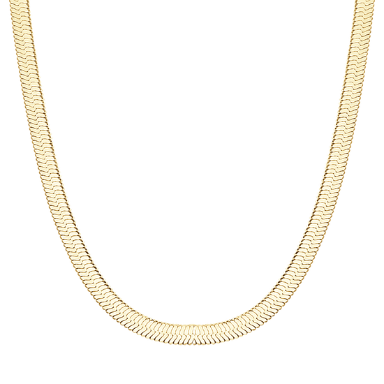 SCHLANGE STAHL IP GOLD HALSKETTE