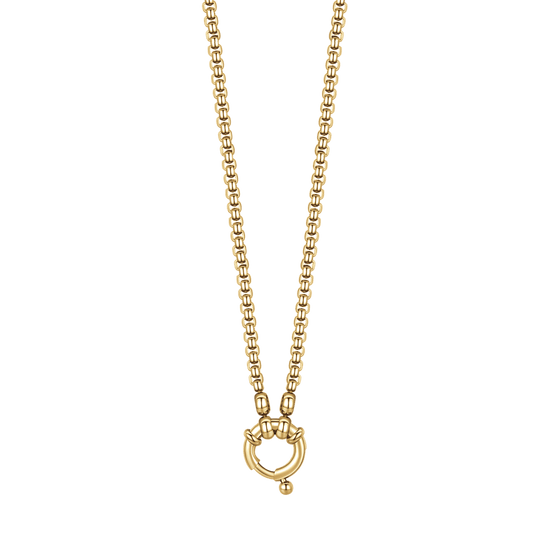 IP GOLD STAHL DAMEN HALSKETTE MIT VERSCHLUSS
