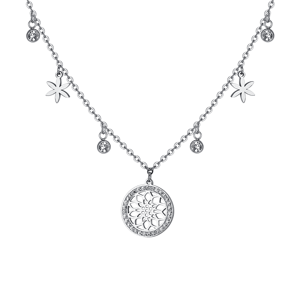 COLLANA DONNA IN ACCIAIO FIORE DELLA VITA Luca Barra