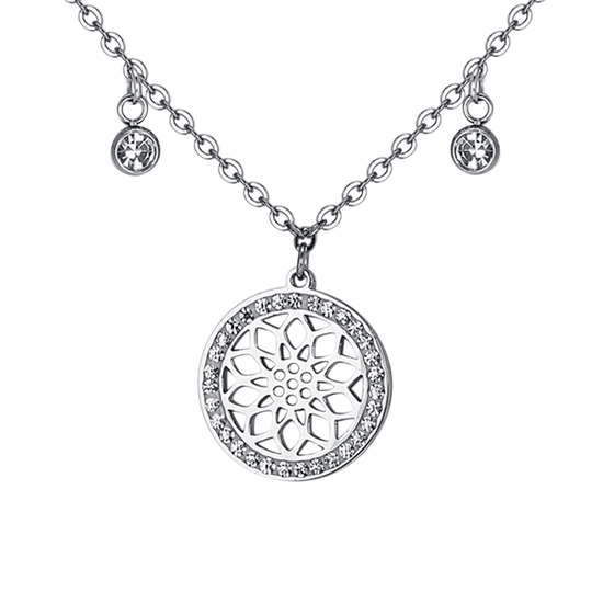 BLUME DES LEBENS STAHL HALSKETTE