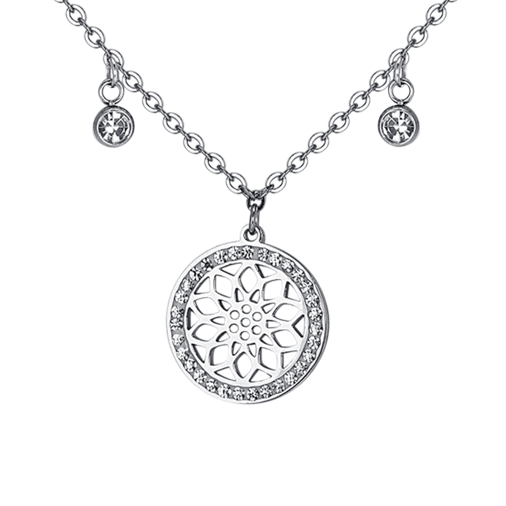 BLUME DES LEBENS STAHL HALSKETTE