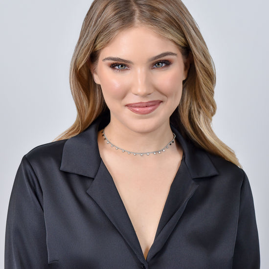 DAMEN-STAHLKETTE MIT KREISEN