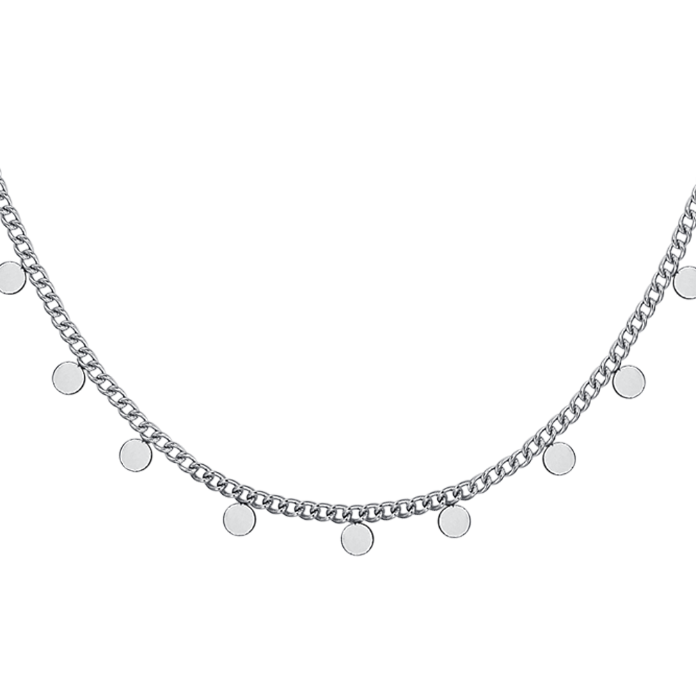 DAMEN-STAHLKETTE MIT KREISEN