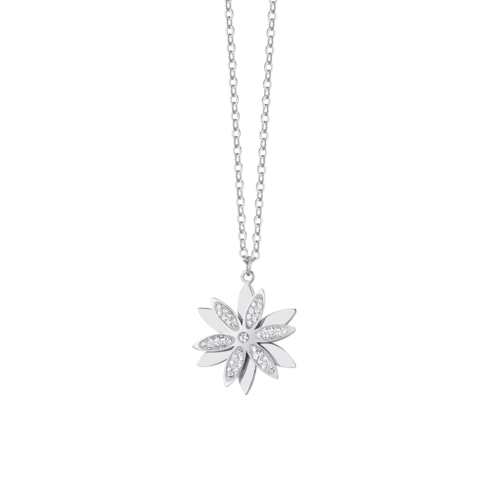 COLLANA DONNA IN ACCIAIO FIORE DELLA VITA GIREVOLE Luca Barra