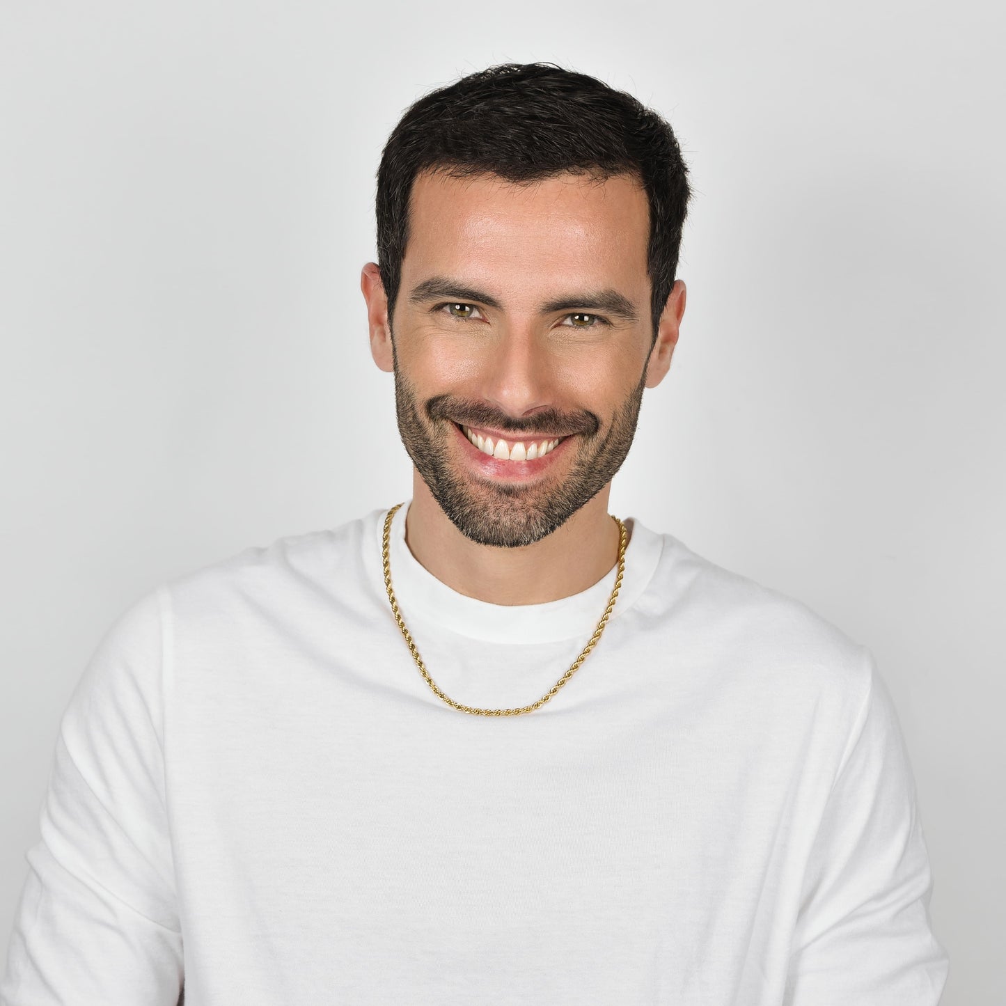 4MM IP GOLD STAHL UNISEX TORCHON HALSKETTE