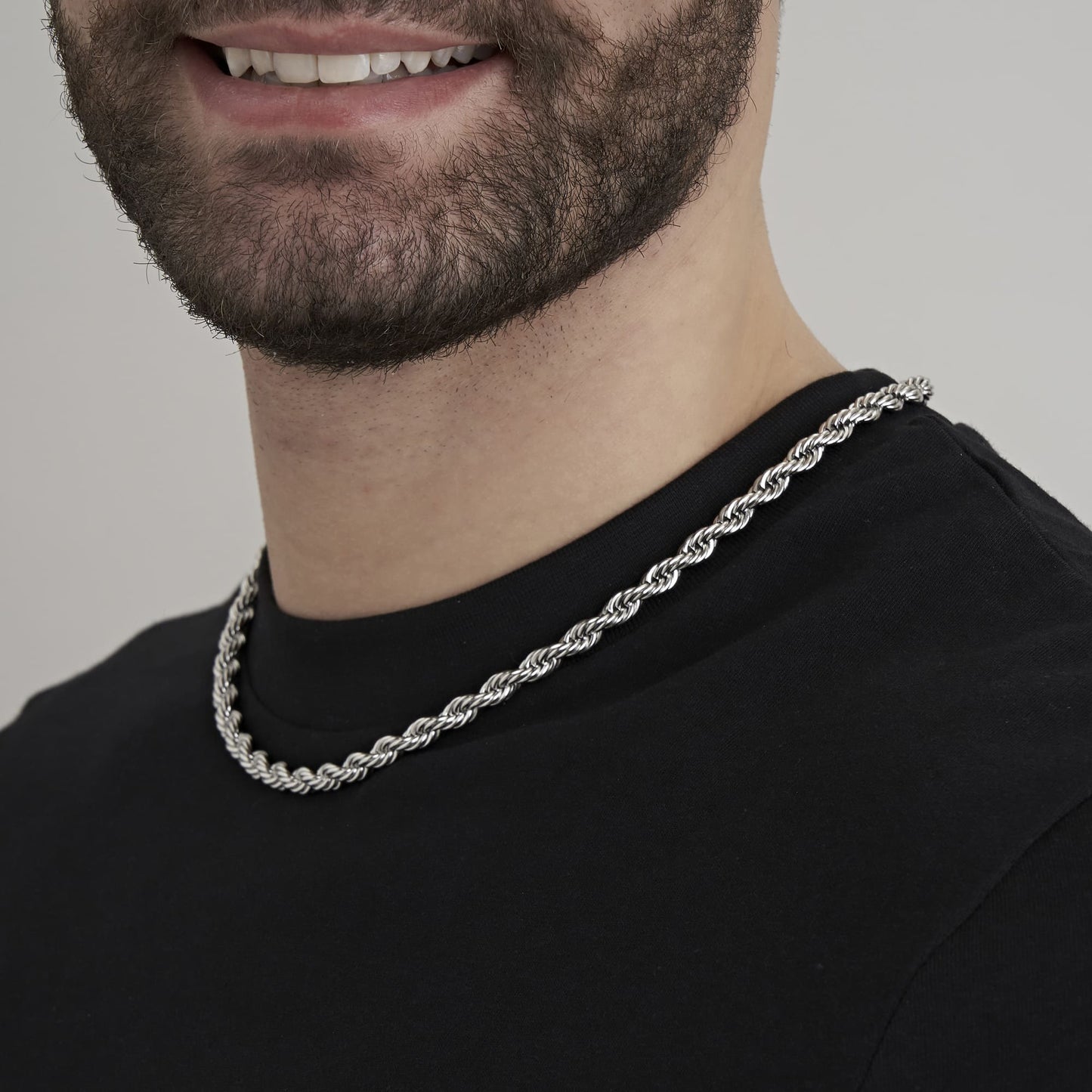 6 MM STAHL UNISEX-HALSKETTE