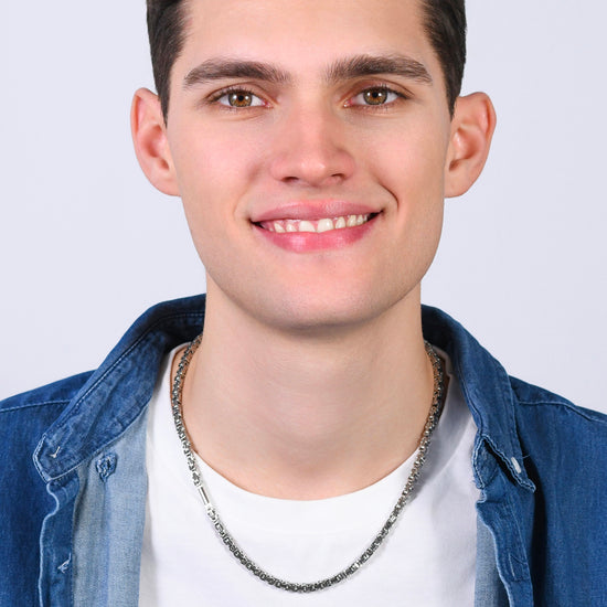 HERRENSTAHLKETTE MIT ELEMENT