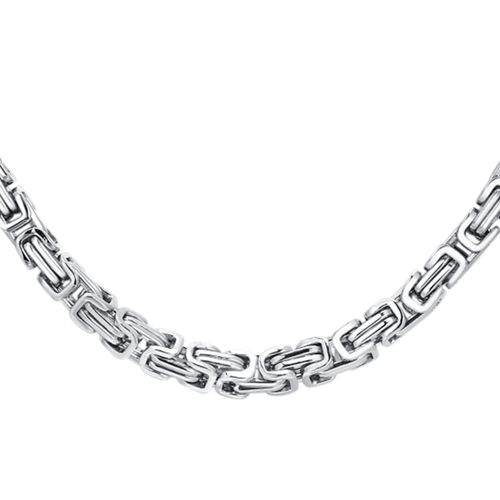 HERRENHALSKETTE AUS STAHL IP ROSA ELEMENT
