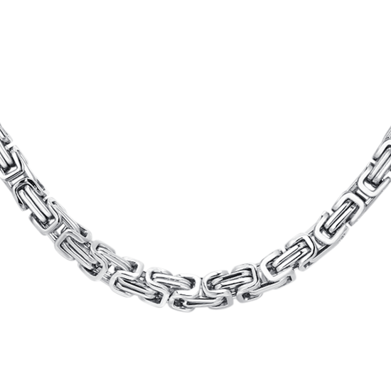 HERRENHALSKETTE AUS STAHL IP ROSA ELEMENT
