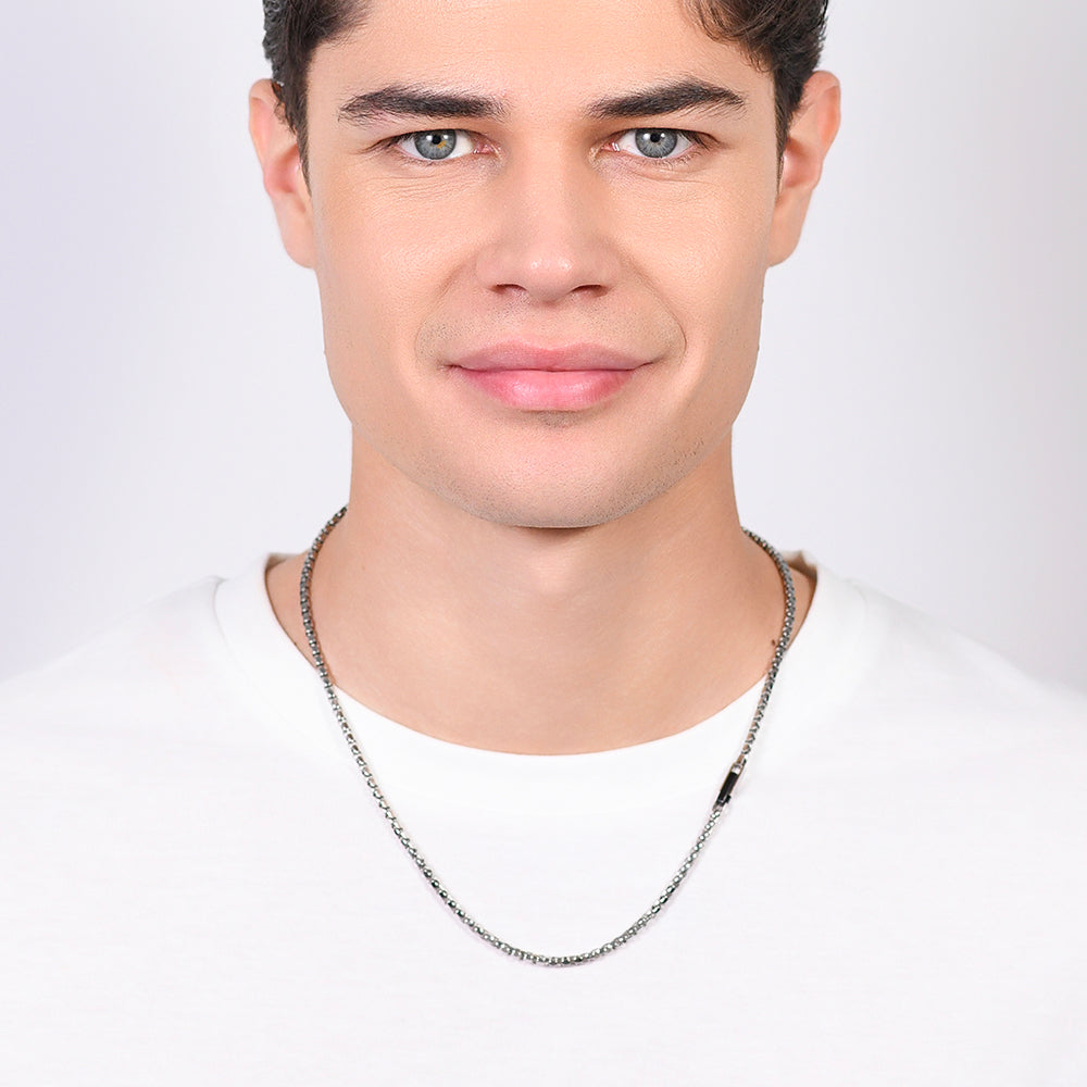 MANN HALSKETTE STAHL ELEMENT IP SCHWARZ