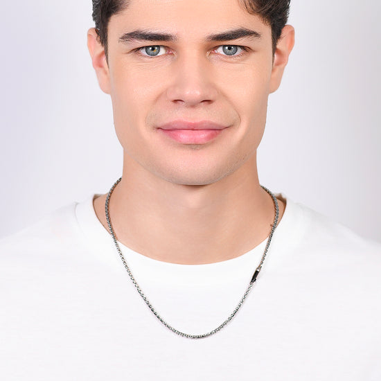 MANN HALSKETTE STAHL ELEMENT IP SCHWARZ