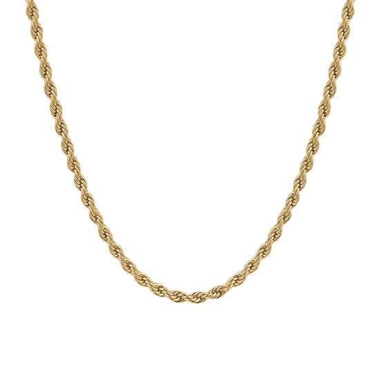 COLLANA UOMO IN ACCIAIO  IP GOLD