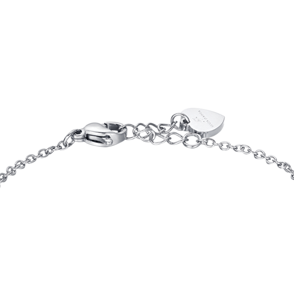 STAHL MÄDCHEN PERSONALISIERBARES ARMBAND MIT MARIENKÄFER