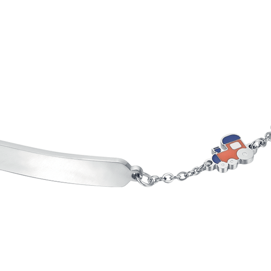 BABYARMBAND AUS STAHL MIT SCHLEIFE