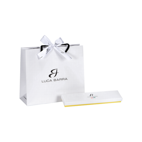 MÄDCHENARMBAND AUS STAHL MIT VIERBLÄTTRIGEM KLEEBLATT MIT WEISSEN KRISTALLEN