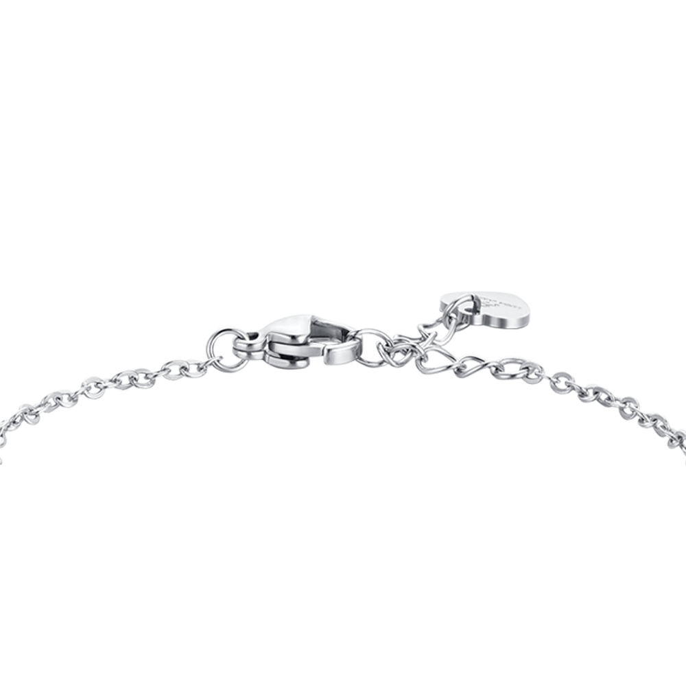 VIOLETT EMAILLIERTES MÄDCHENARMBAND AUS STAHL